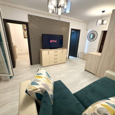 Location d’un appartement lumineux et chaleureux de 2 pièces, Chiajna, Bucarest, Roumanie